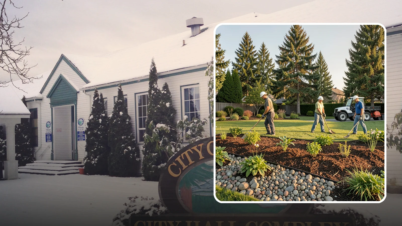 Compost Installation in Pacific, King County, WA - A rich compost top-dress that feeds soil and revitalizes tired beds and lawns.