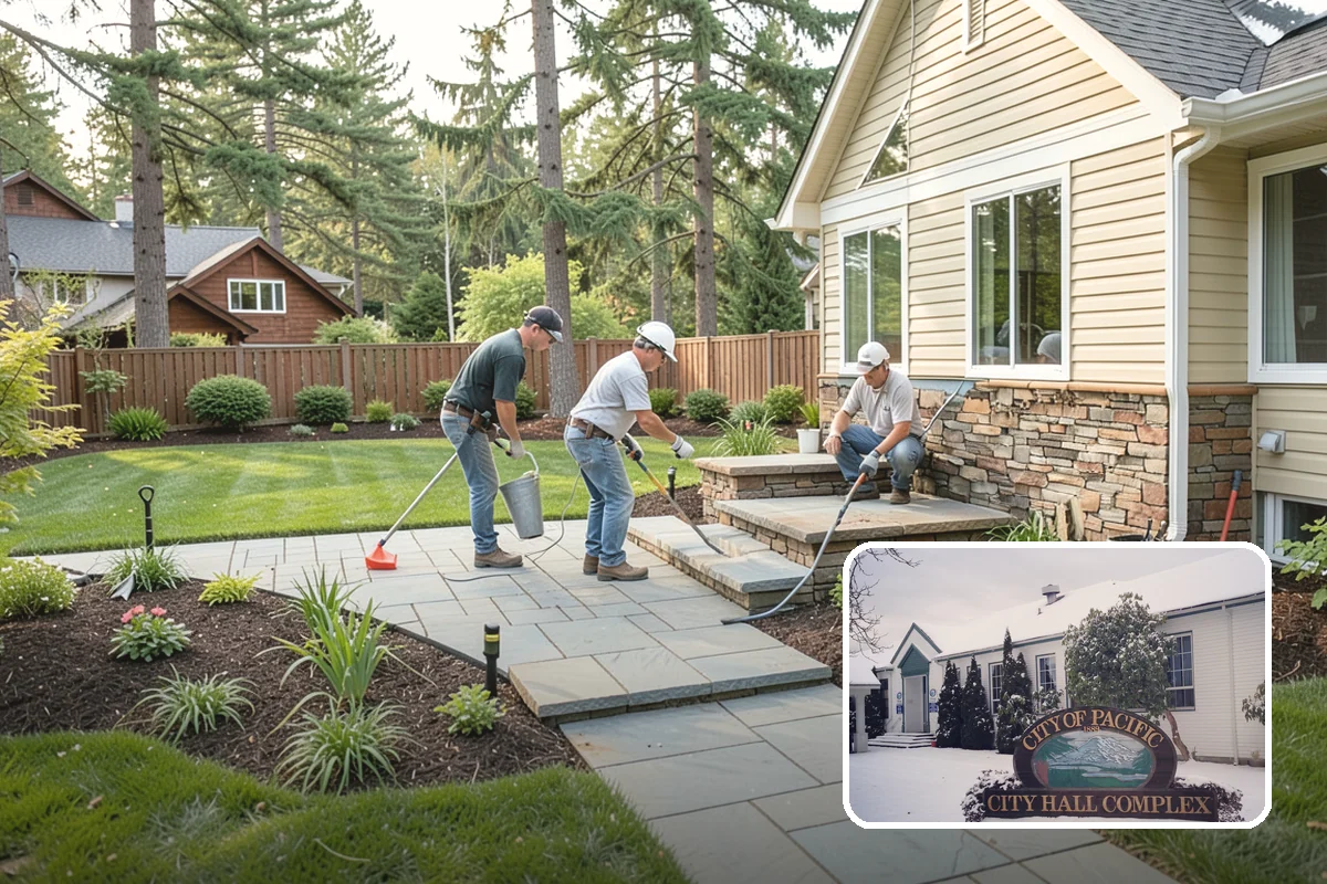 Compost Installation in Pacific, King County, WA - Enriches soil with organic matter and slow-release nutrients