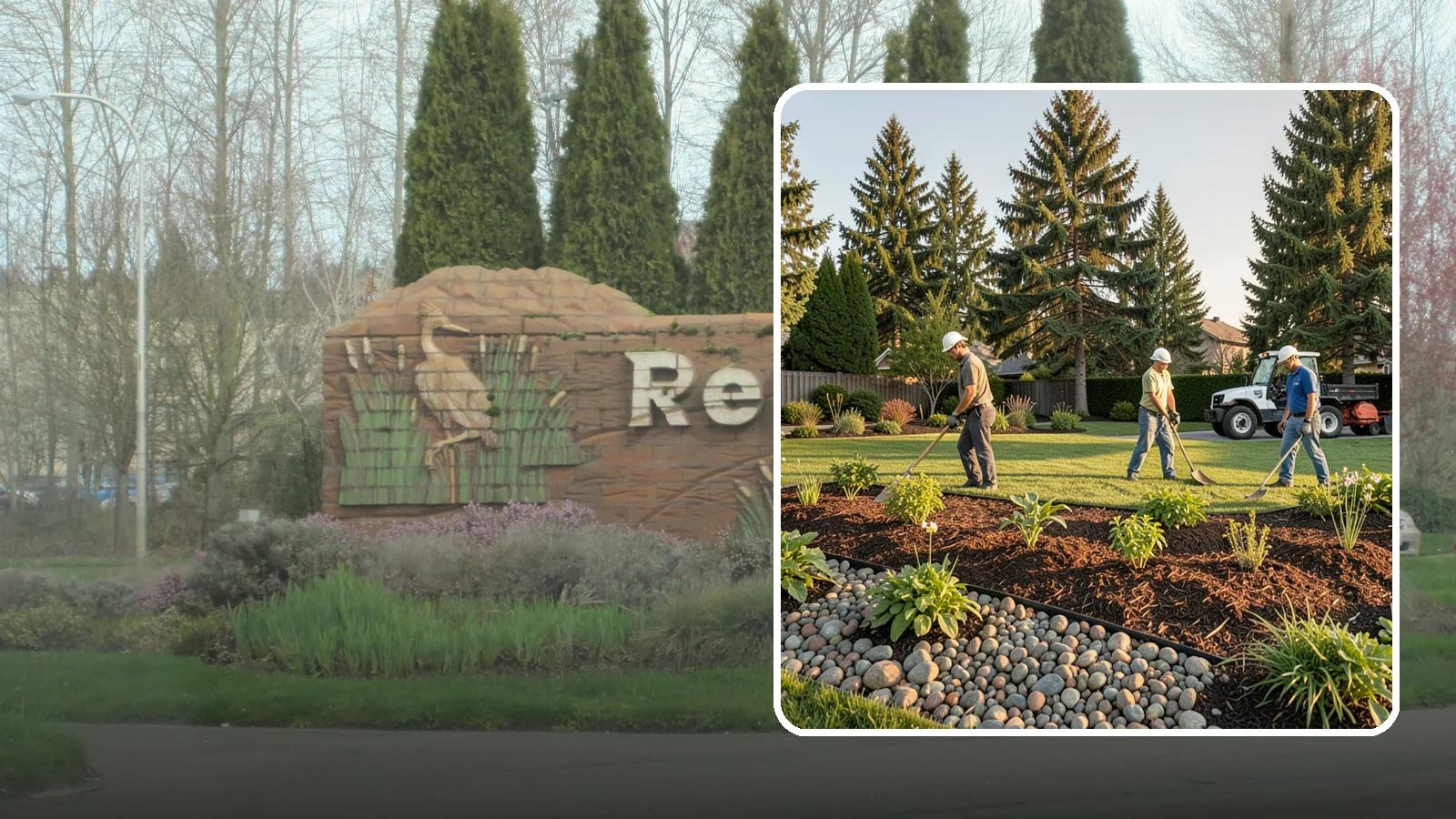 Compost Installation in Renton, King County, WA - A rich compost top-dress that feeds soil and revitalizes tired beds and lawns.