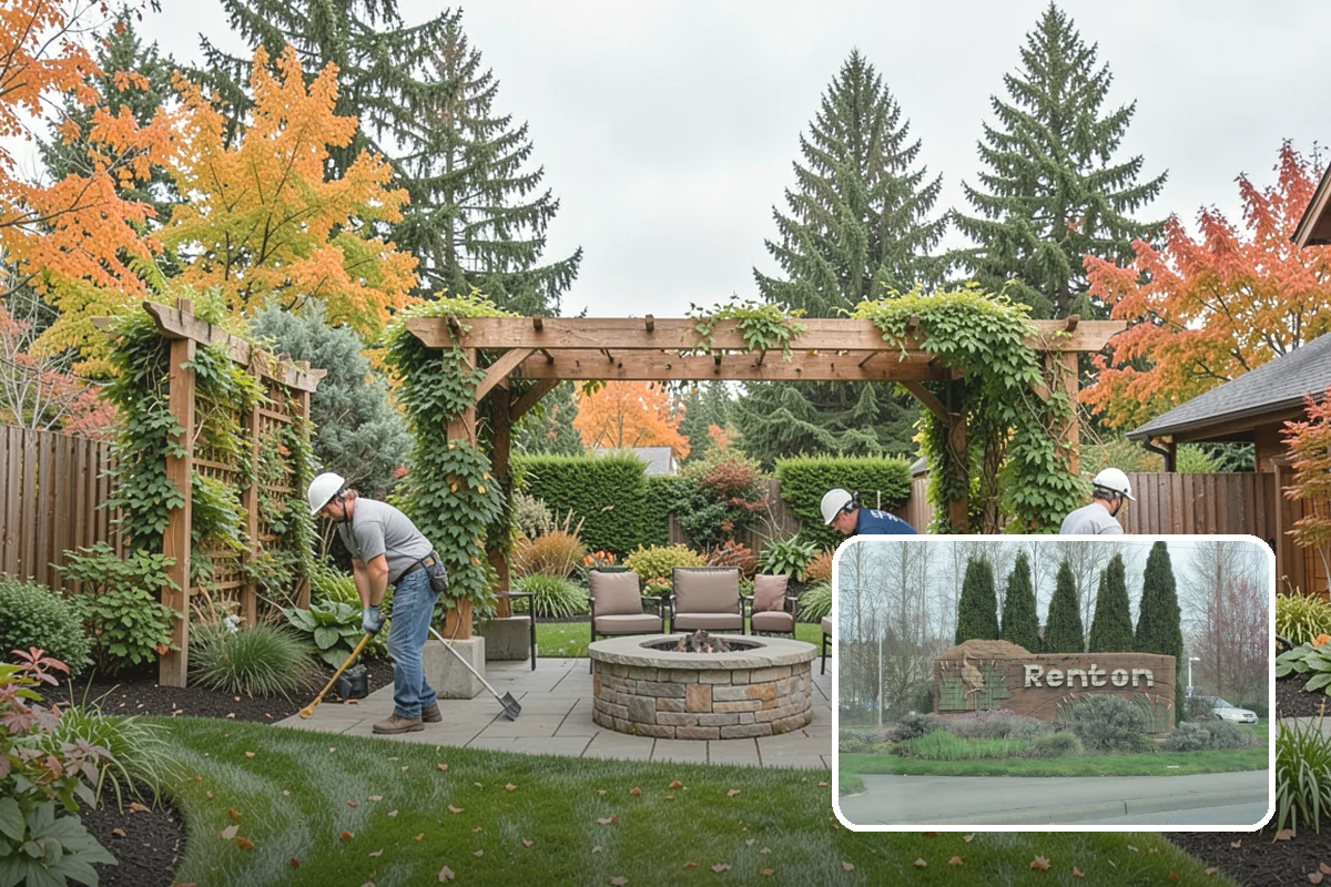 Compost Installation in Renton, King County, WA - Enriches soil with organic matter and slow-release nutrients