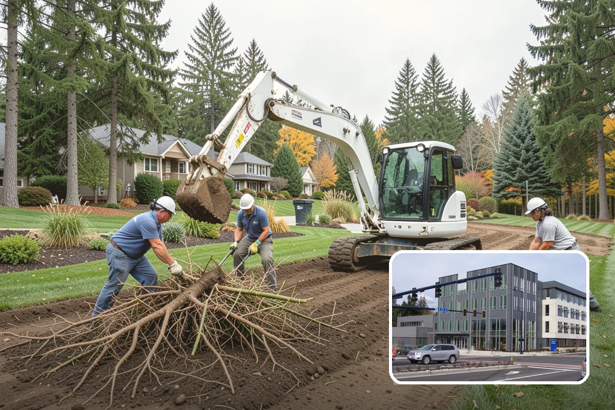 Compost Installation in Shoreline, King County, WA - Enriches soil with organic matter and slow-release nutrients
