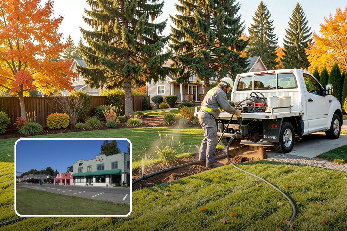 Compost Installation in Snoqualmie, King County, WA - Enriches soil with organic matter and slow-release nutrients