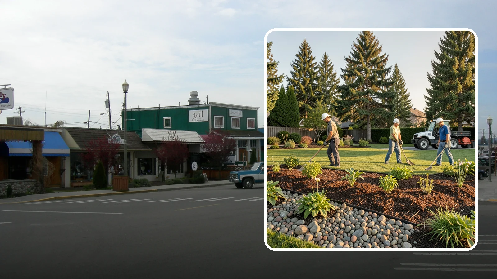 Compost Installation in Stanwood, Snohomish County, WA - A rich compost top-dress that feeds soil and revitalizes tired beds and lawns.