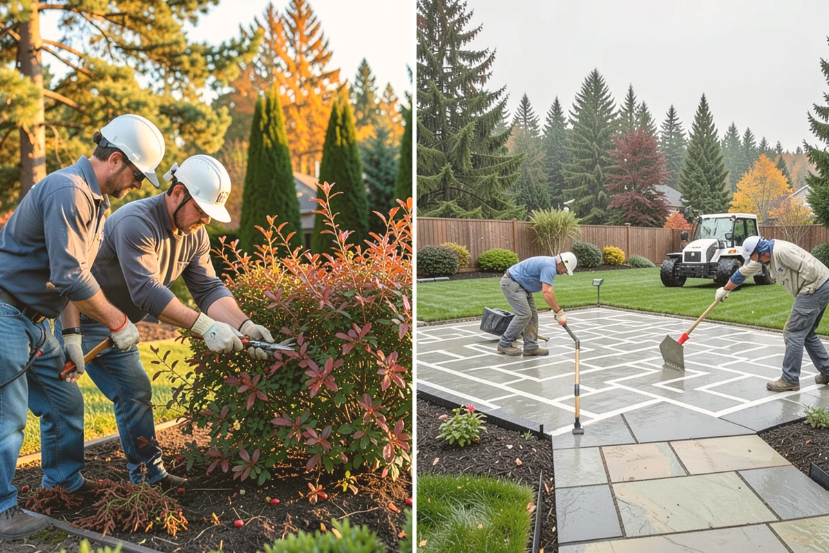 Compost Installation in Stanwood, Snohomish County, WA - Assess bed or lawn areas and clear surface debris