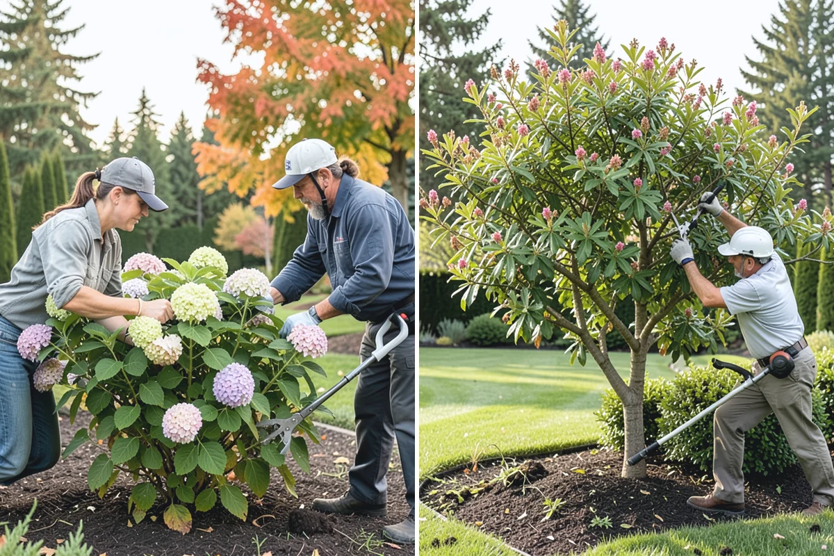 Compost Installation in Sumner, Pierce County, WA - Assess bed or lawn areas and clear surface debris