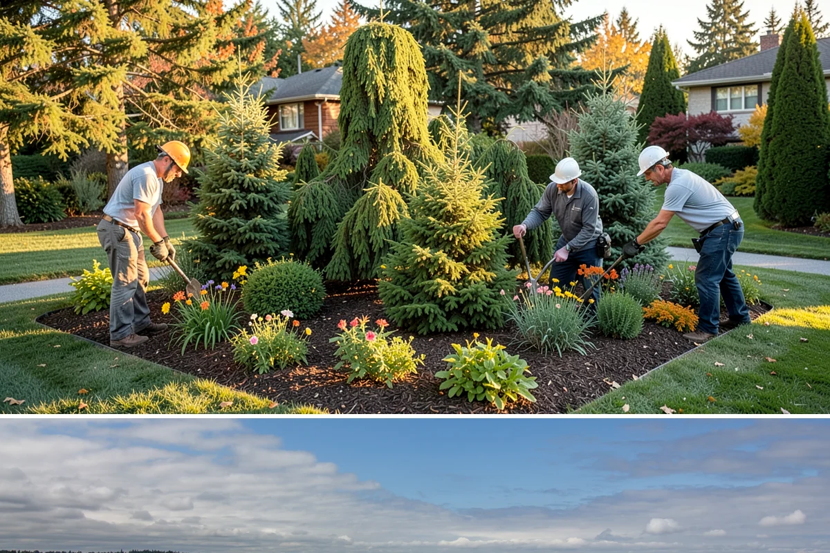 Compost Installation in University Place, Pierce County, WA - Apply in early spring to fuel the growing season or in fall to let nutrients work into the soil over winter, matching the PNW's...