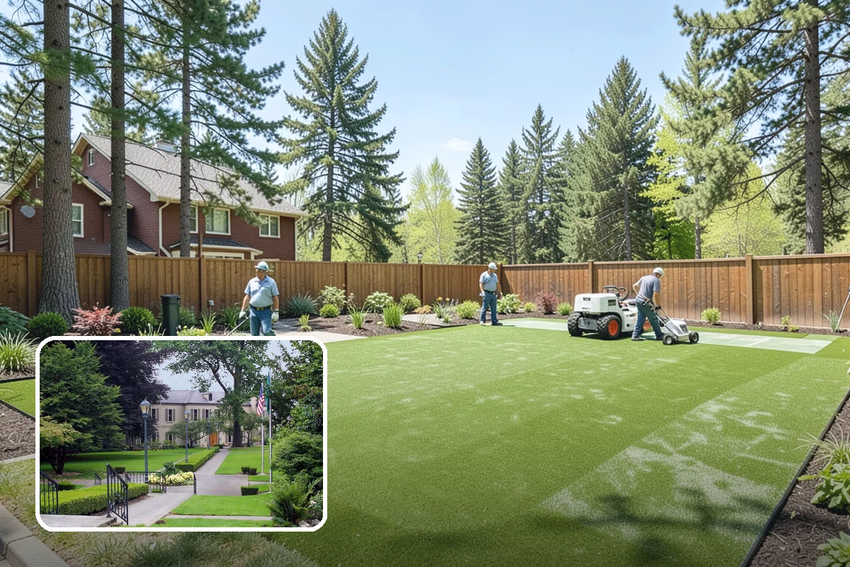 Compost Installation in Woodinville, King County, WA - Enriches soil with organic matter and slow-release nutrients