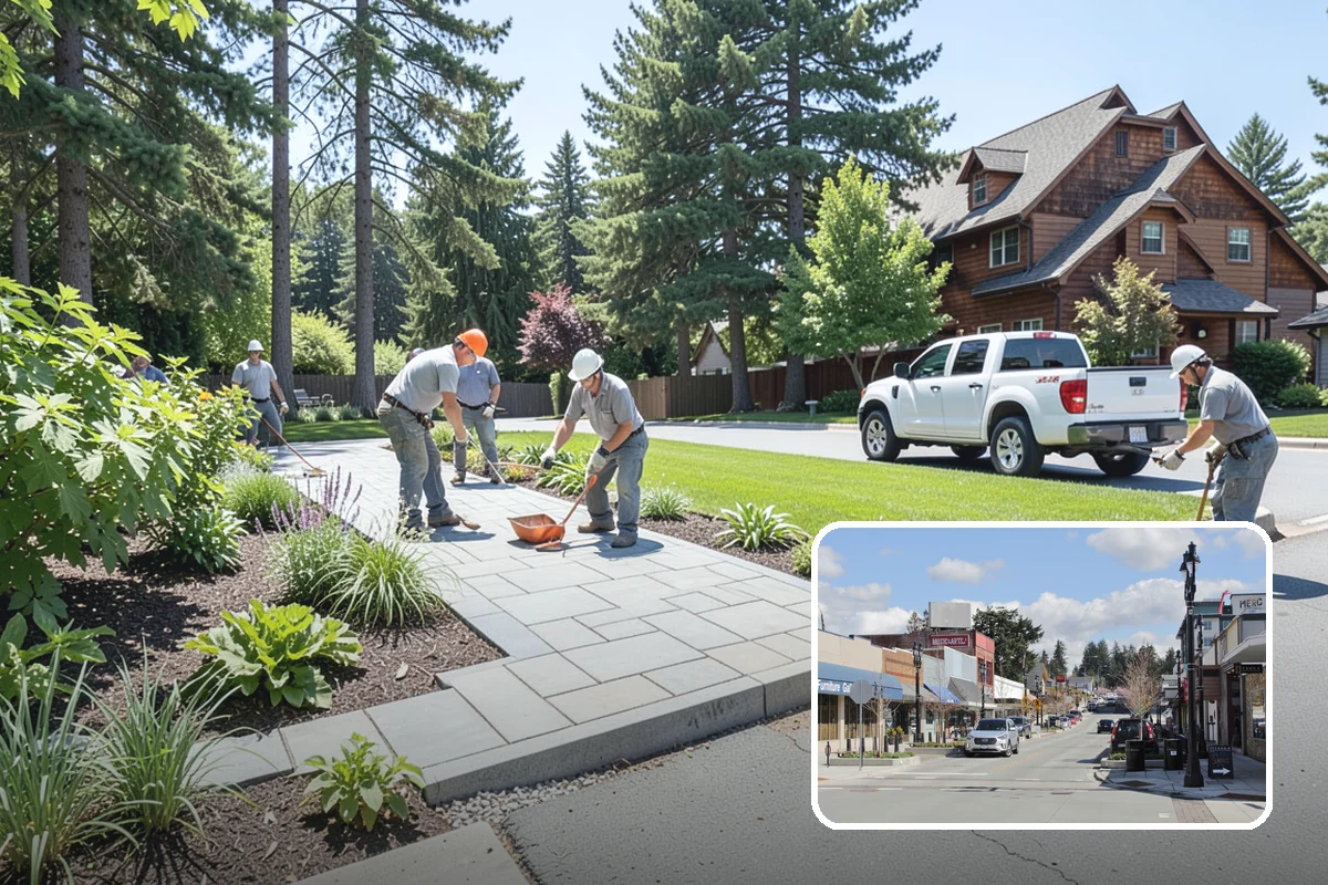 Compost Mulch Installation in Bothell, King County, WA - Feeds soil and plants as it breaks down
