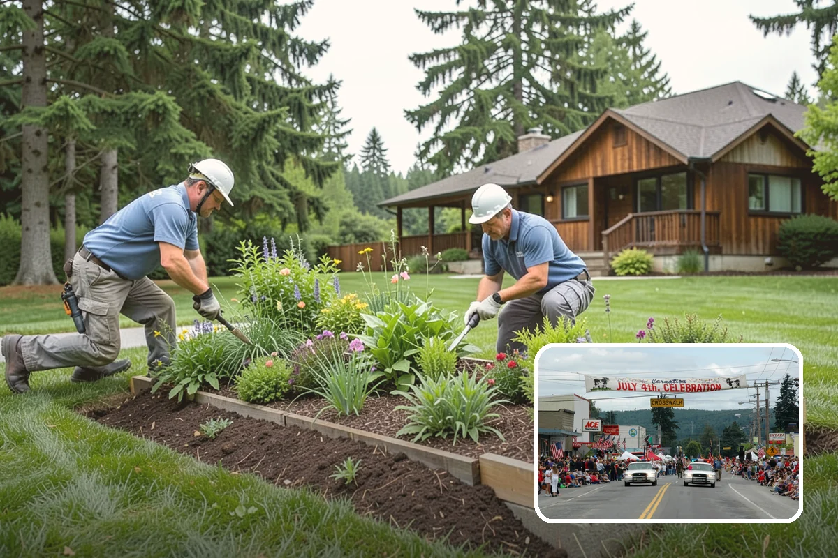 Compost Mulch Installation in Carnation, King County, WA - Feeds soil and plants as it breaks down