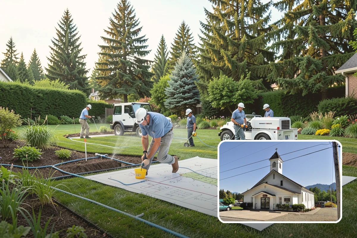 Compost Mulch Installation in Concrete, Skagit County, WA - Feeds soil and plants as it breaks down