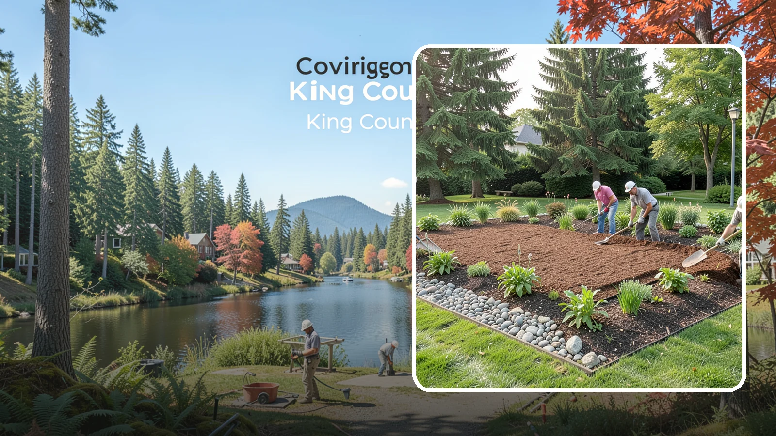 Compost Mulch Installation in Covington, King County, WA - We install a nutrient-rich compost mulch layer that feeds your soil while suppressing weeds and holding moisture.