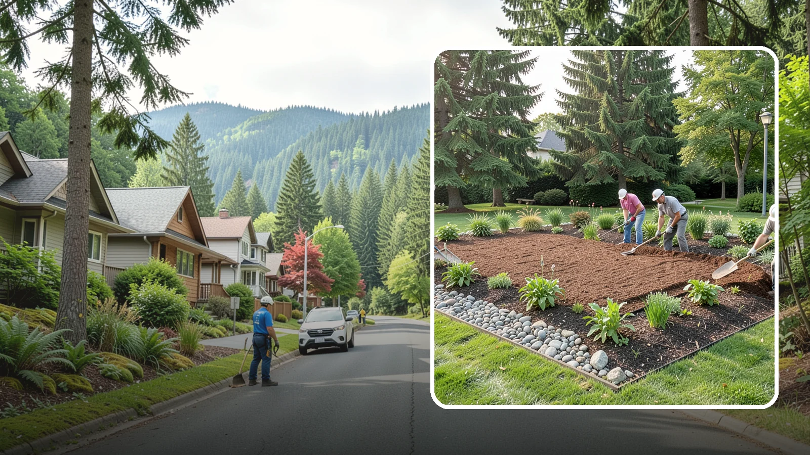 Compost Mulch Installation in Darrington, Snohomish County, WA - We install a nutrient-rich compost mulch layer that feeds your soil while suppressing weeds and holding moisture.