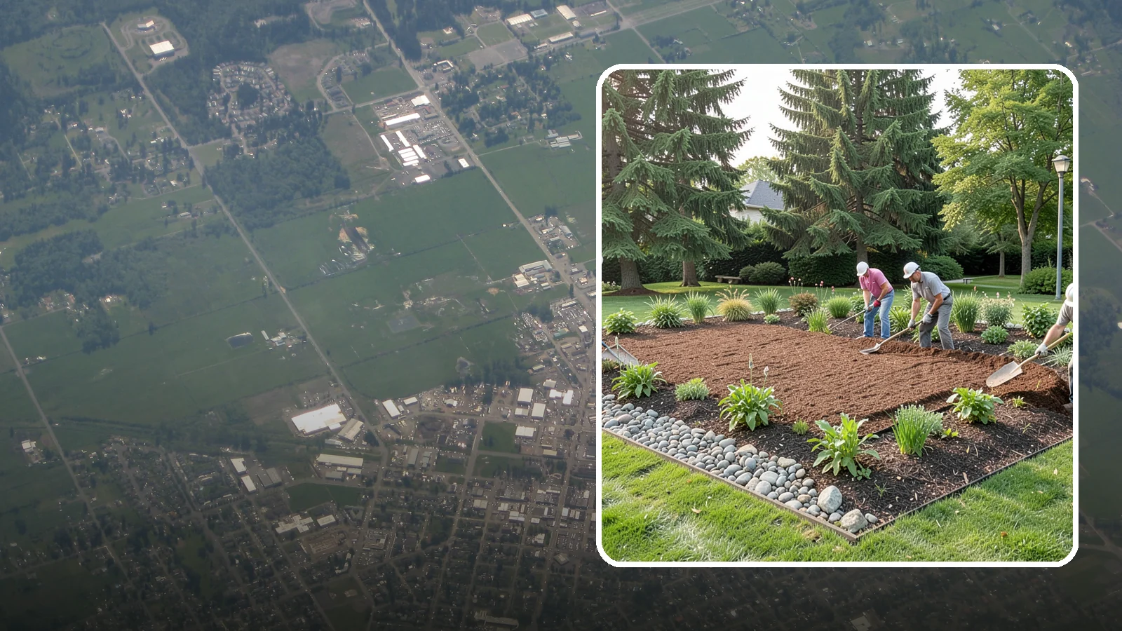 Compost Mulch Installation in Enumclaw, King County, WA - We install a nutrient-rich compost mulch layer that feeds your soil while suppressing weeds and holding moisture.