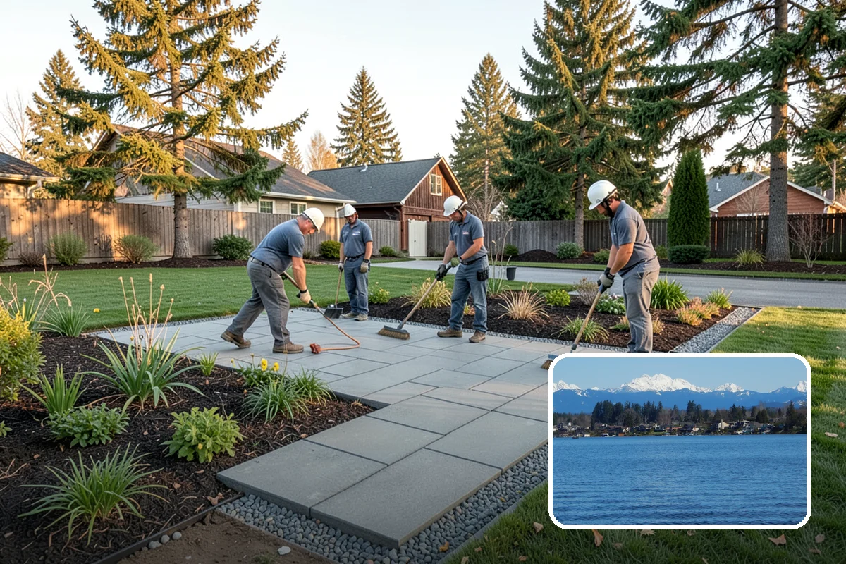 Compost Mulch Installation in Lake Stevens, Snohomish County, WA - Feeds soil and plants as it breaks down