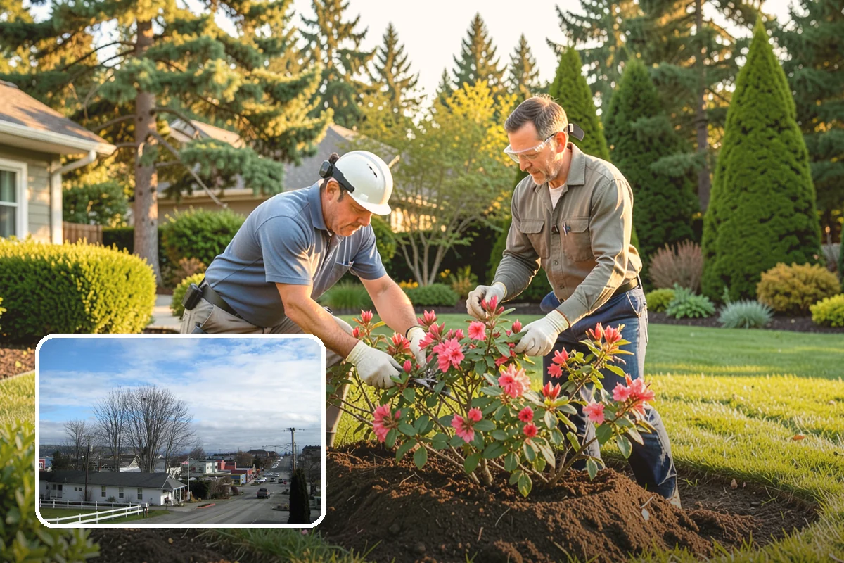 Compost Mulch Installation in Langley, Island County, WA - Feeds soil and plants as it breaks down