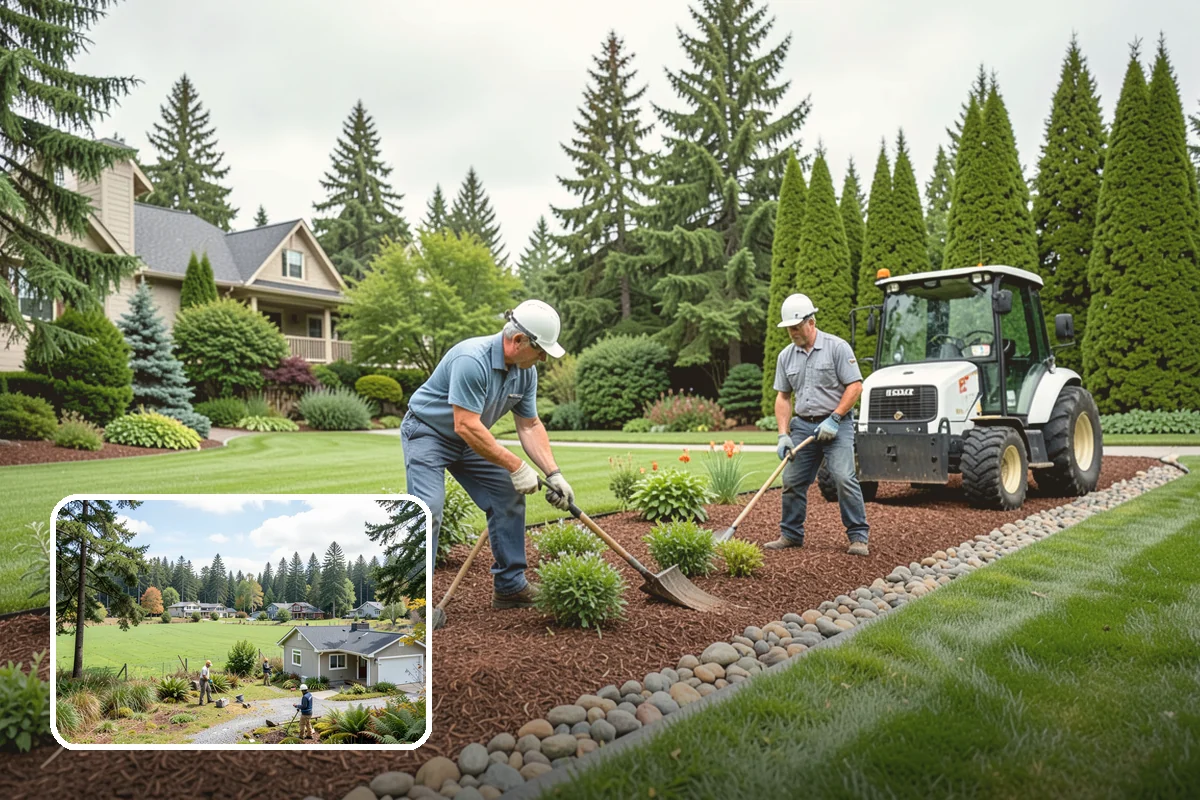 Compost Mulch Installation in Lyman, Skagit County, WA - Feeds soil and plants as it breaks down
