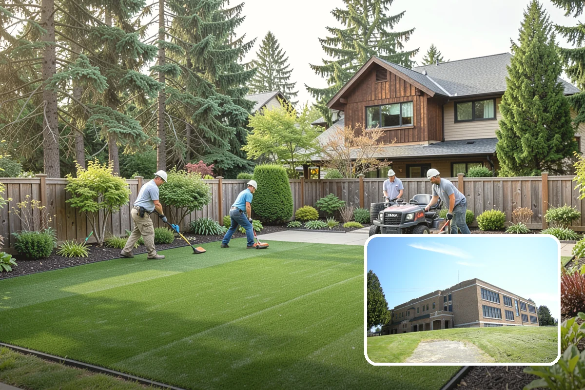 Compost Mulch Installation in Maple Valley, King County, WA - Feeds soil and plants as it breaks down