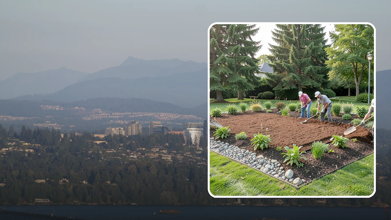 Compost Mulch Installation in Medina, King County, WA - We install a nutrient-rich compost mulch layer that feeds your soil while suppressing weeds and holding moisture.