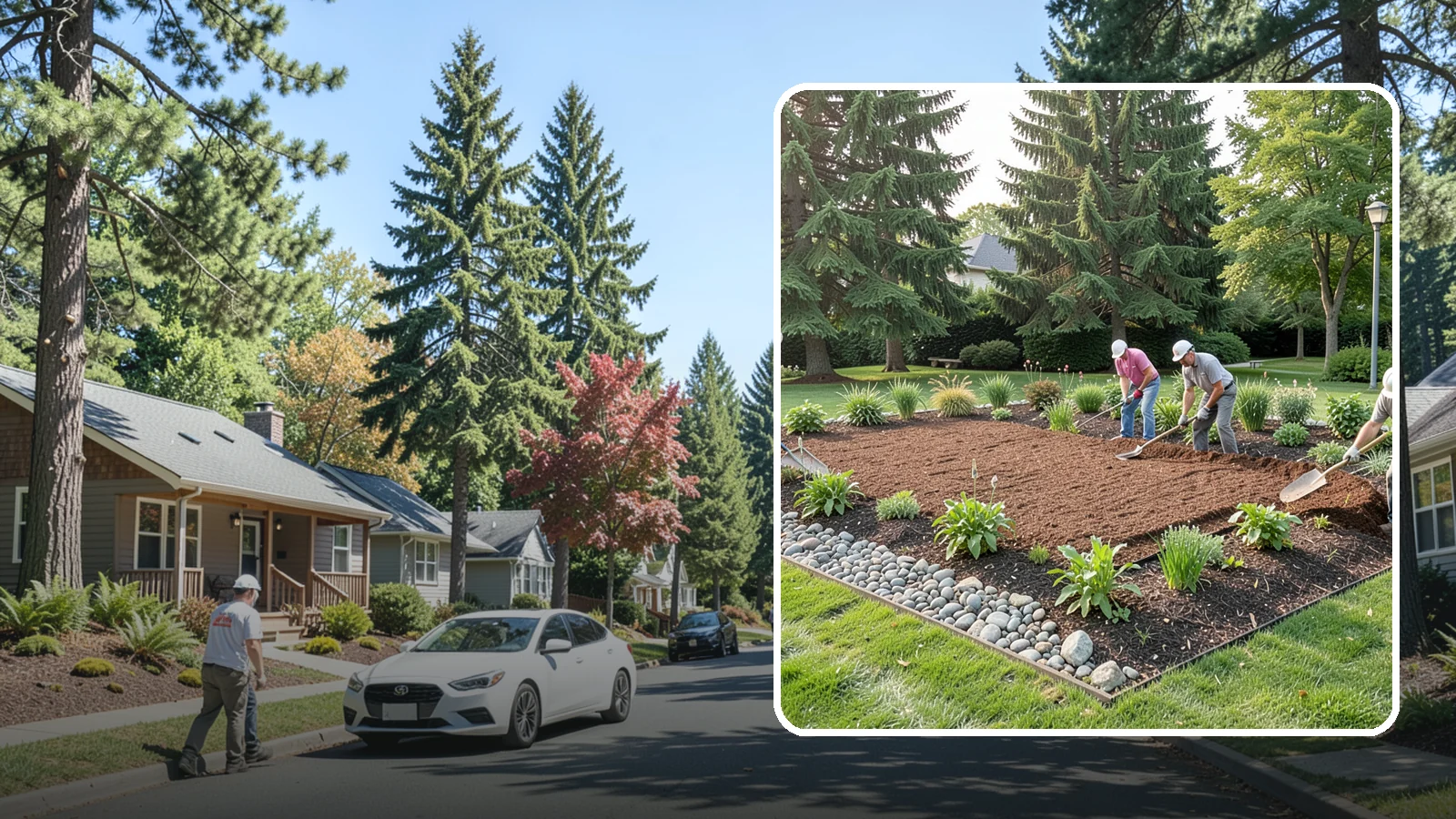 Compost Mulch Installation in Orting, Pierce County, WA - We install a nutrient-rich compost mulch layer that feeds your soil while suppressing weeds and holding moisture.