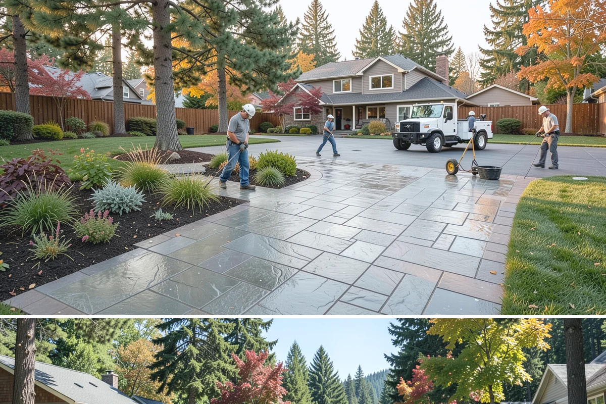 Compost Mulch Installation in Orting, Pierce County, WA - Compost is best top-dressed in early spring to fuel new growth and again in fall to rebuild soil ahead of the wet Northwest...