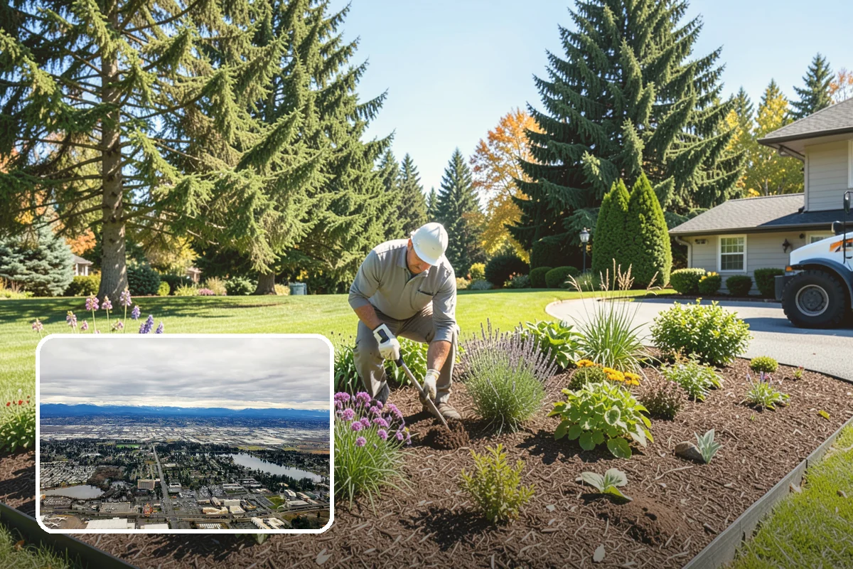 Compost Mulch Installation in SeaTac, King County, WA - Feeds soil and plants as it breaks down