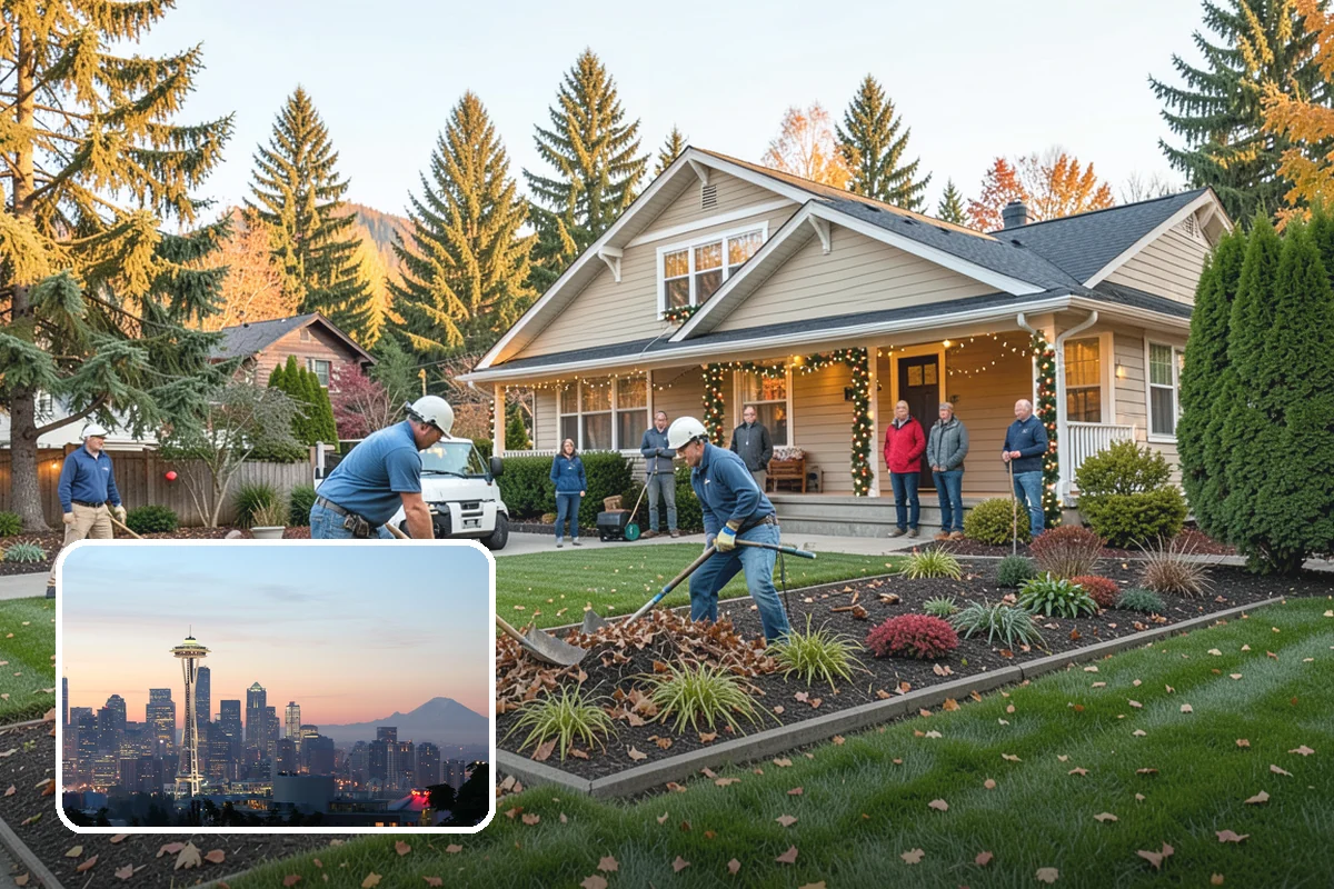Compost Mulch Installation in Seattle, King County, WA - Feeds soil and plants as it breaks down