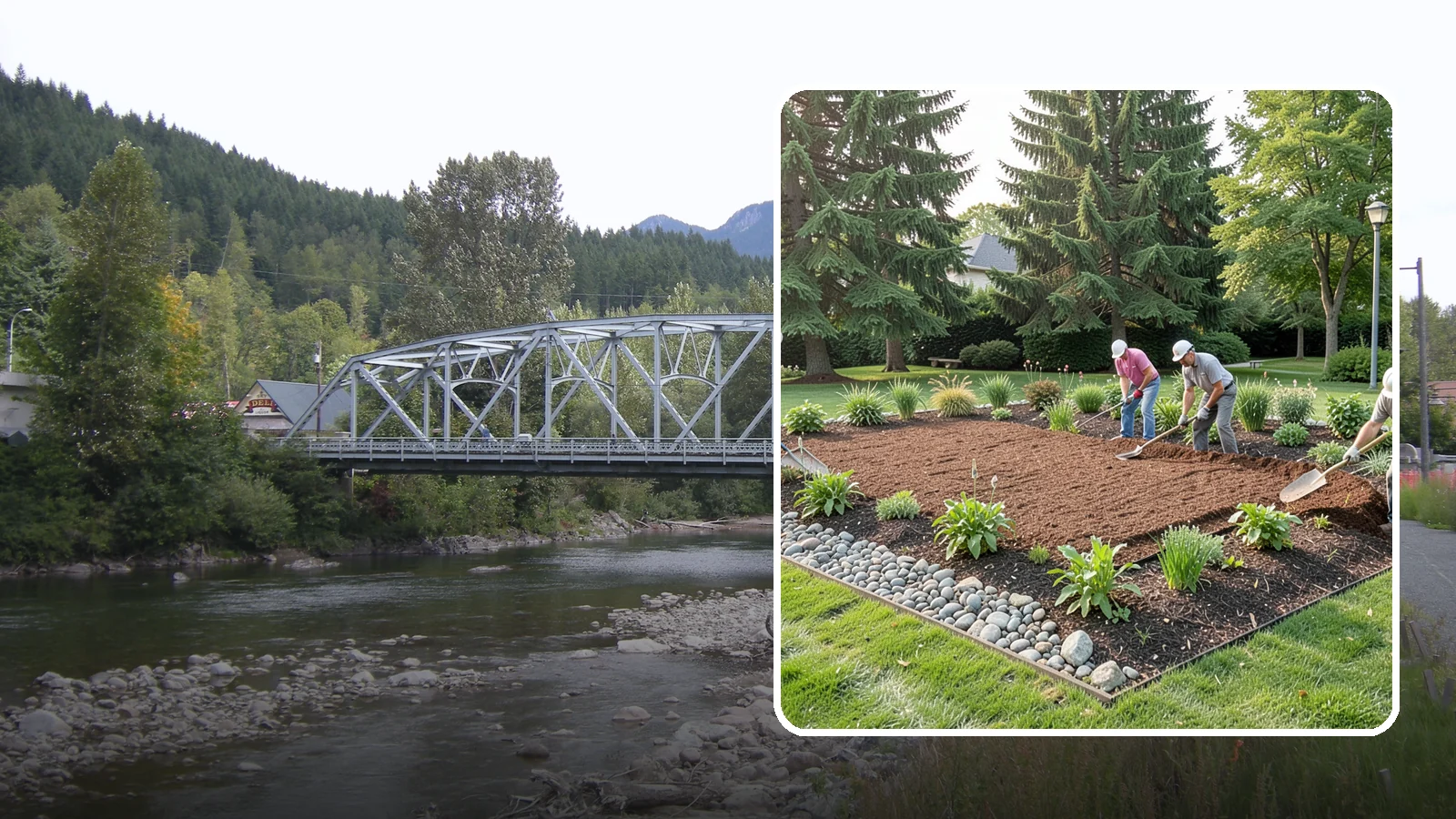 Compost Mulch Installation in Skykomish, King County, WA - We install a nutrient-rich compost mulch layer that feeds your soil while suppressing weeds and holding moisture.