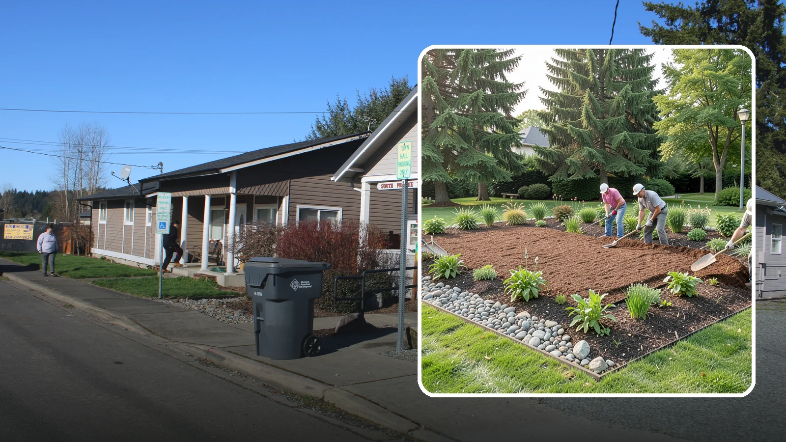 Compost Mulch Installation in South Prairie, Pierce County, WA - We install a nutrient-rich compost mulch layer that feeds your soil while suppressing weeds and holding moisture.