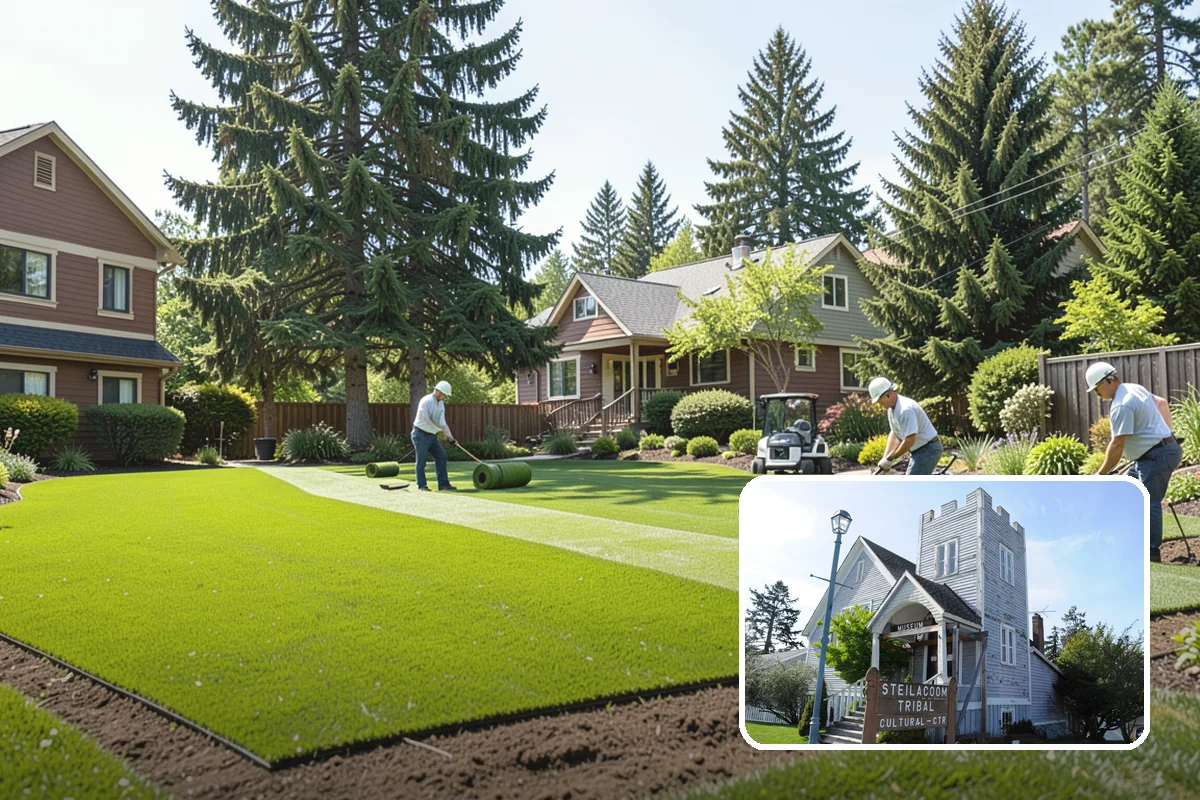 Compost Mulch Installation in Steilacoom, Pierce County, WA - Feeds soil and plants as it breaks down