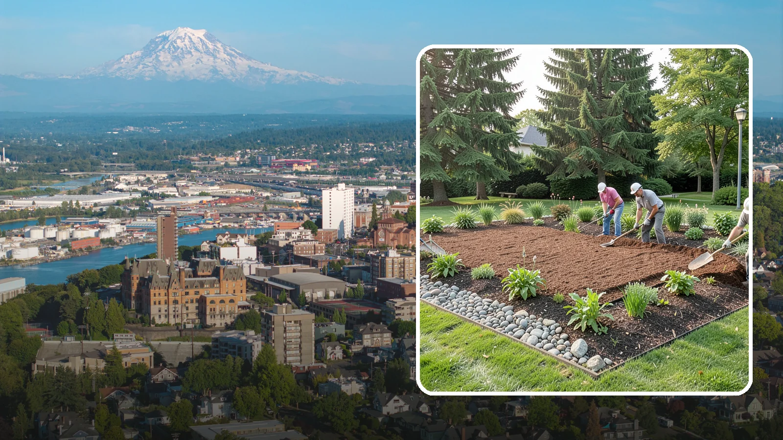 Compost Mulch Installation in Tacoma, Pierce County, WA - We install a nutrient-rich compost mulch layer that feeds your soil while suppressing weeds and holding moisture.
