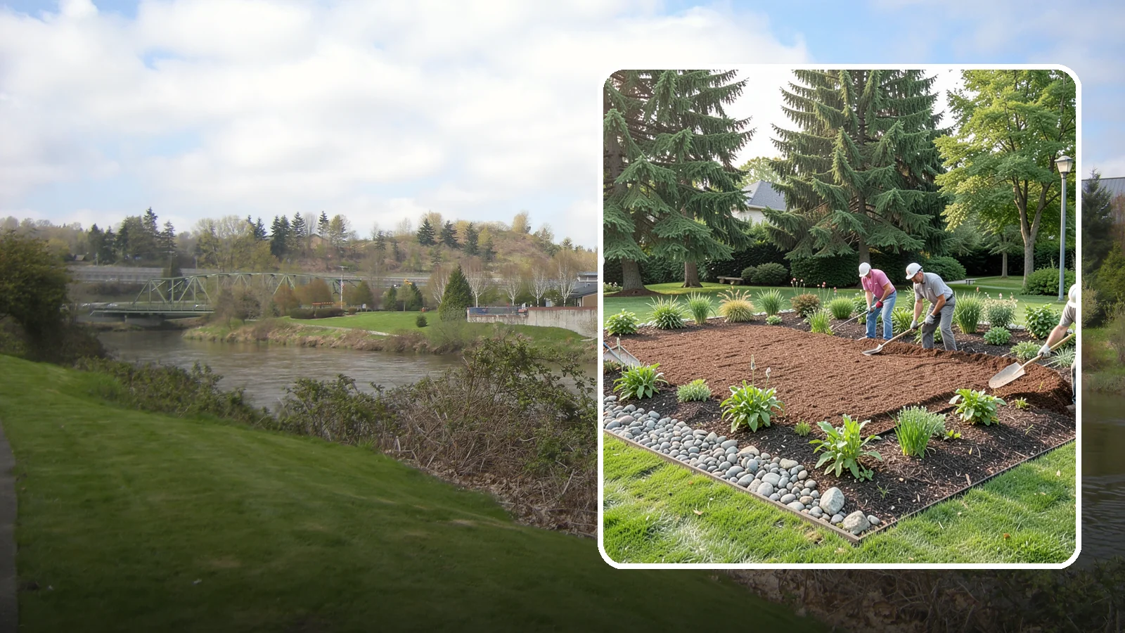 Compost Mulch Installation in Tukwila, King County, WA - We install a nutrient-rich compost mulch layer that feeds your soil while suppressing weeds and holding moisture.