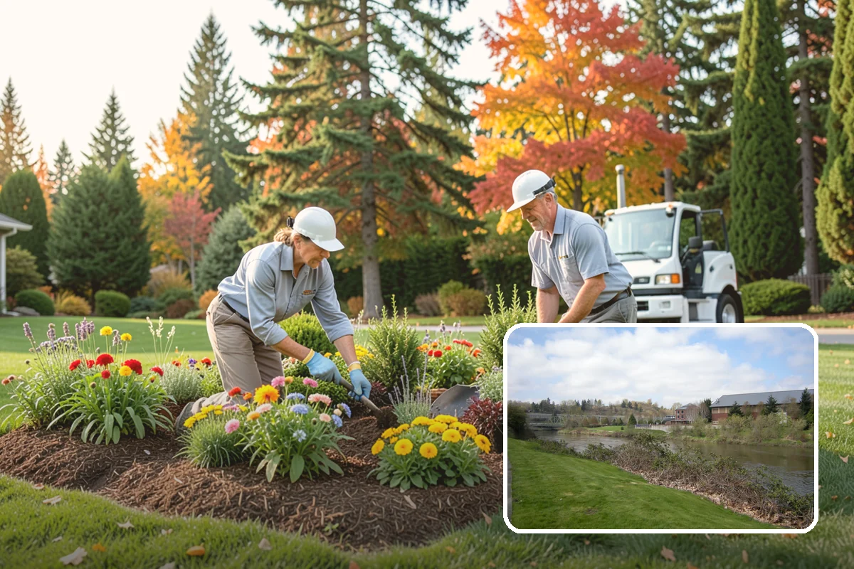 Compost Mulch Installation in Tukwila, King County, WA - Feeds soil and plants as it breaks down