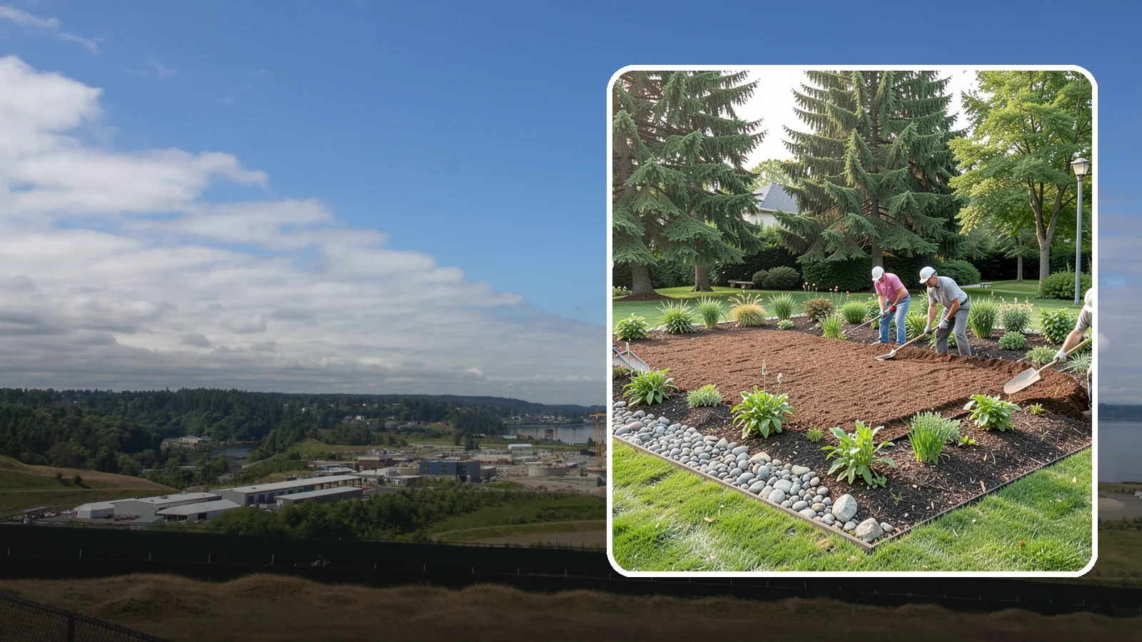 Compost Mulch Installation in University Place, Pierce County, WA - We install a nutrient-rich compost mulch layer that feeds your soil while suppressing weeds and holding moisture.