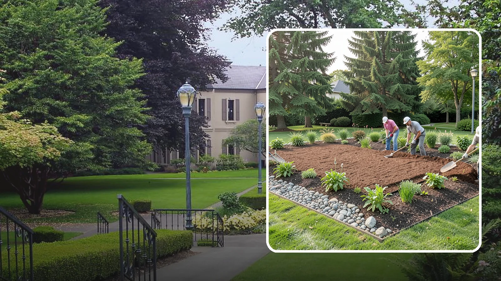 Compost Mulch Installation in Woodinville, King County, WA - We install a nutrient-rich compost mulch layer that feeds your soil while suppressing weeds and holding moisture.