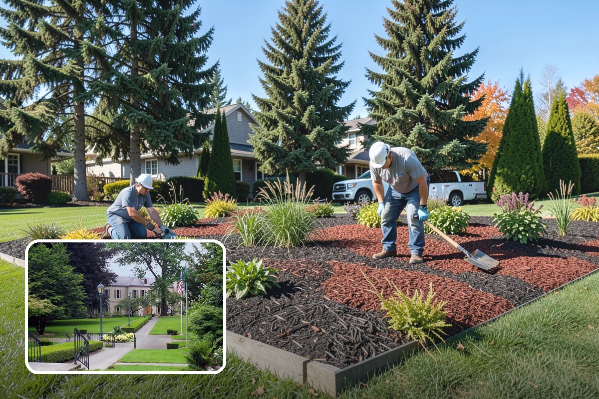Compost Mulch Installation in Woodinville, King County, WA - Feeds soil and plants as it breaks down
