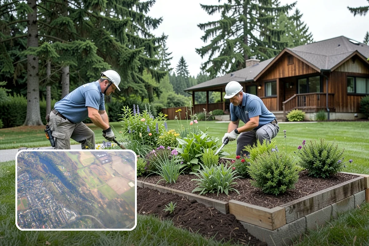 Concrete Block Retaining Wall in Algona, King County, WA - Affordable per-square-foot cost compared to natural stone