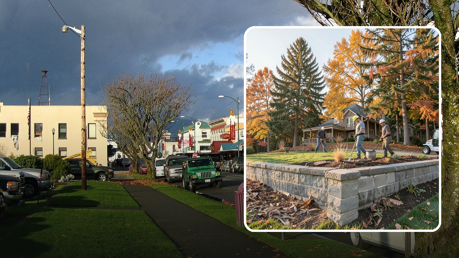 Concrete Block Retaining Wall in Arlington, Snohomish County, WA - A durable, cost-effective retaining wall built from manufactured concrete blocks engineered to hold back sloped soil across...