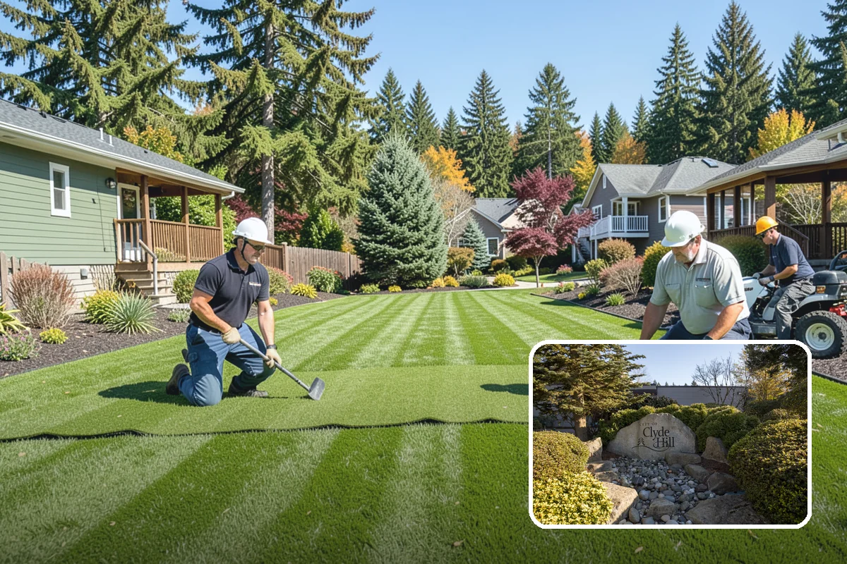 Concrete Block Retaining Wall in Clyde Hill, King County, WA - Affordable per-square-foot cost compared to natural stone