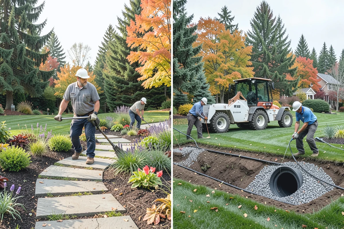 Concrete Block Retaining Wall in Des Moines, King County, WA - Excavate and grade the slope