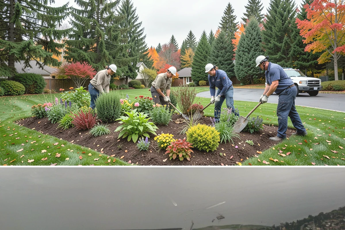 Concrete Block Retaining Wall in Des Moines, King County, WA - Best installed spring through early fall when drier soil compacts well, though our crews can build year-round in Western...