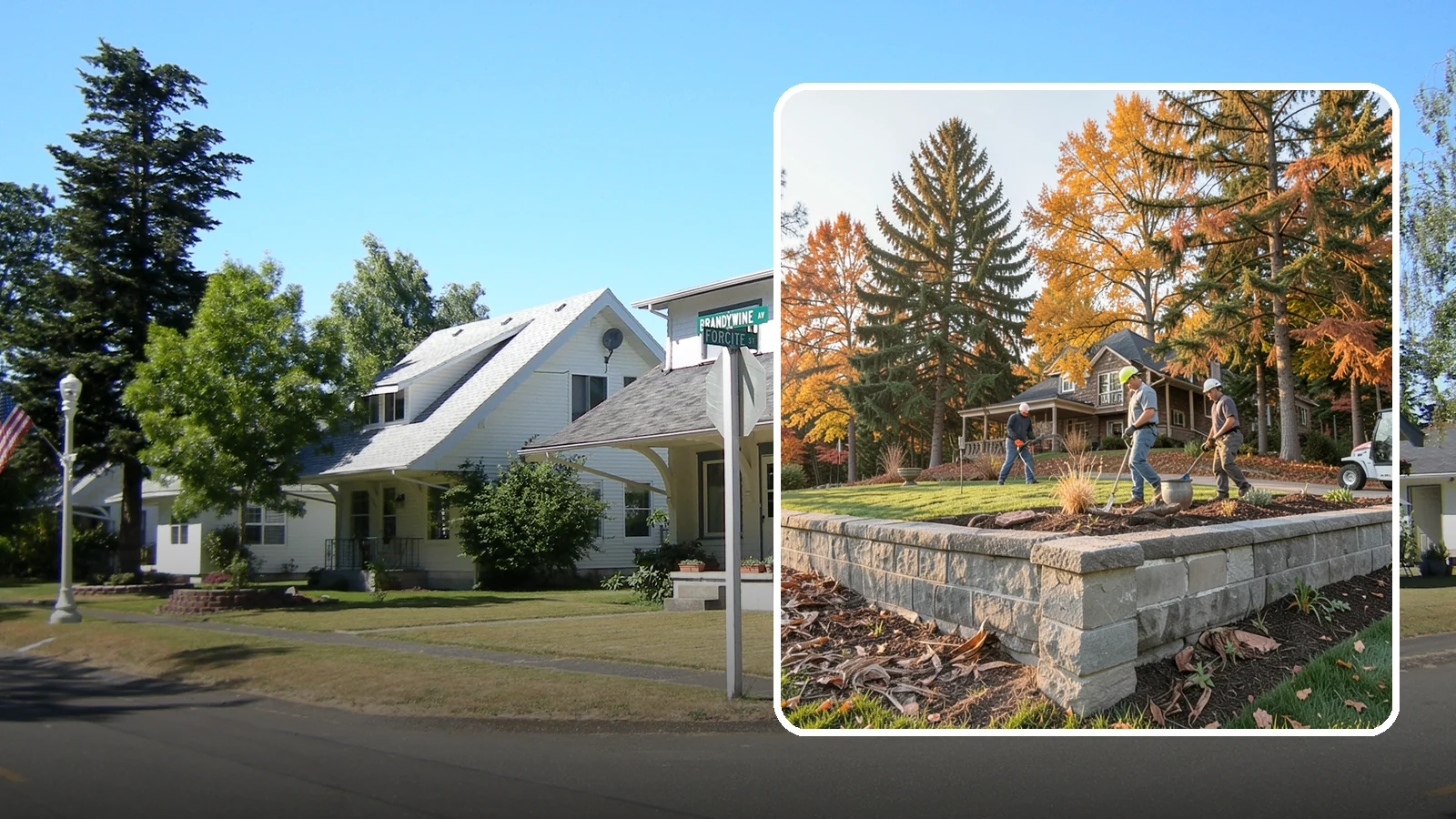 Concrete Block Retaining Wall in DuPont, Pierce County, WA - A durable, cost-effective retaining wall built from manufactured concrete blocks engineered to hold back sloped soil across...