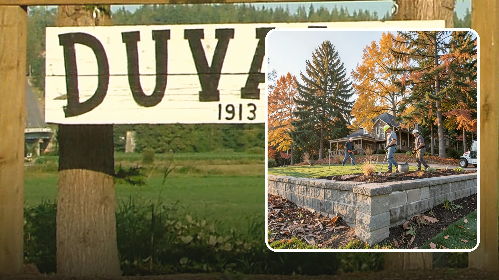 Concrete Block Retaining Wall in Duvall, King County, WA - A durable, cost-effective retaining wall built from manufactured concrete blocks engineered to hold back sloped soil across...