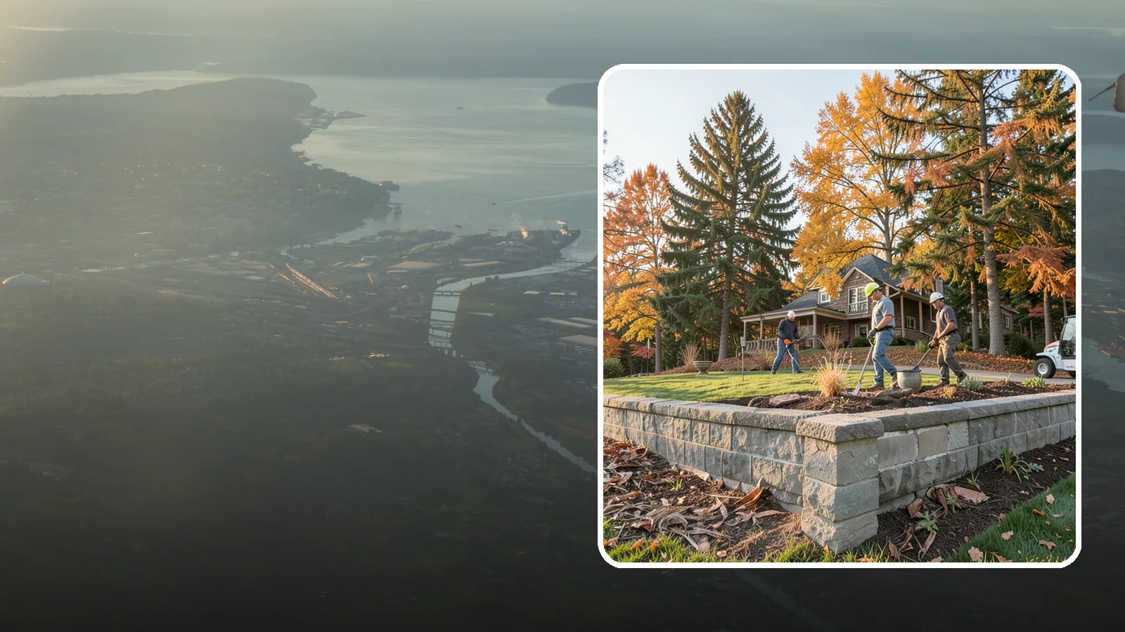 Concrete Block Retaining Wall in Fife, Pierce County, WA - A durable, cost-effective retaining wall built from manufactured concrete blocks engineered to hold back sloped soil across...