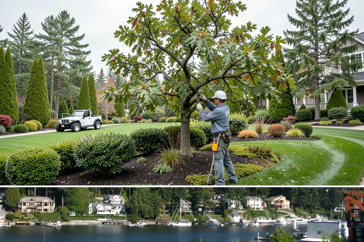 Concrete Block Retaining Wall in Gig Harbor, Pierce County, WA - Best installed spring through early fall when drier soil compacts well, though our crews can build year-round in Western...
