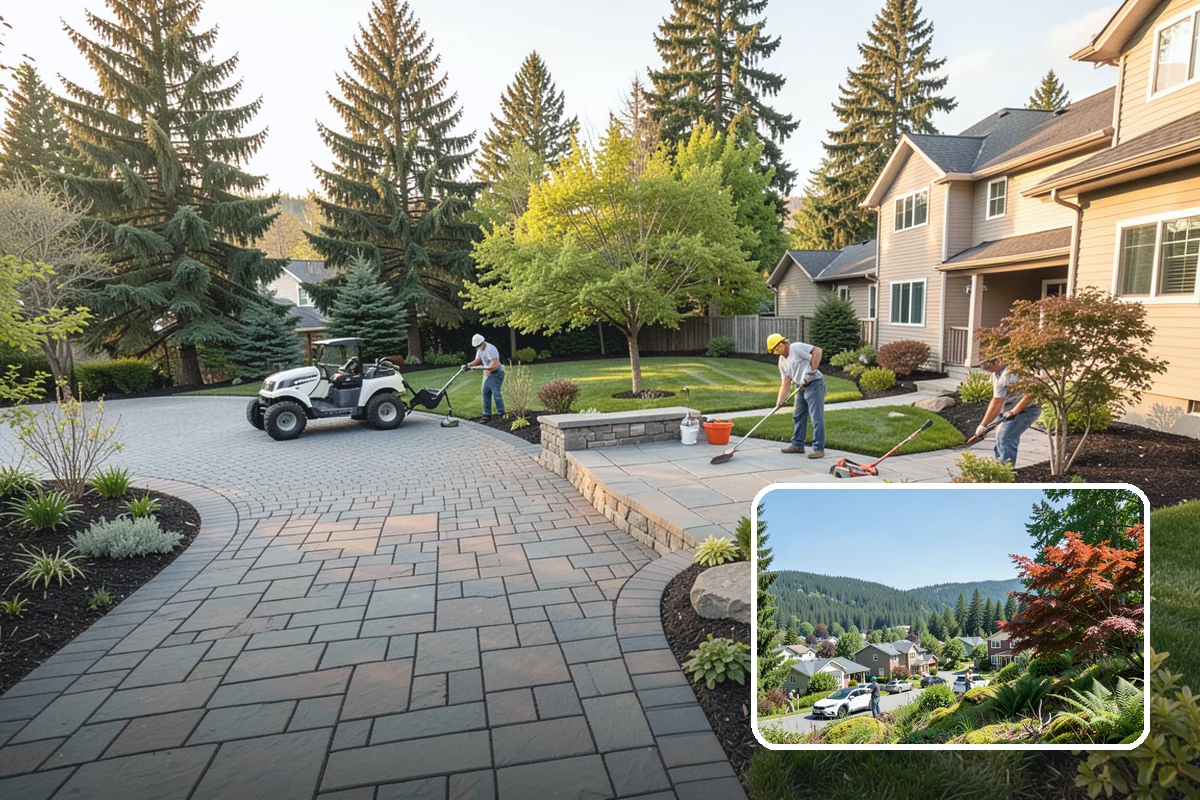 Concrete Block Retaining Wall in Index, Snohomish County, WA - Affordable per-square-foot cost compared to natural stone