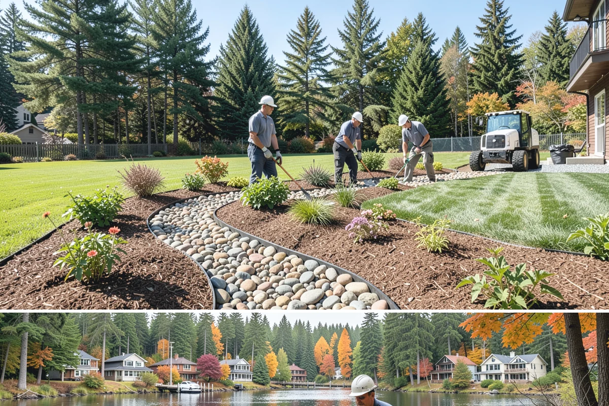 Concrete Block Retaining Wall in La Conner, Skagit County, WA - Best installed spring through early fall when drier soil compacts well, though our crews can build year-round in Western...