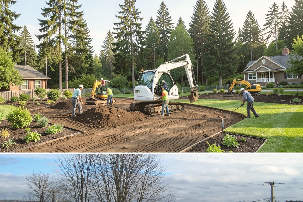 Concrete Block Retaining Wall in Langley, Island County, WA - Best installed spring through early fall when drier soil compacts well, though our crews can build year-round in Western...