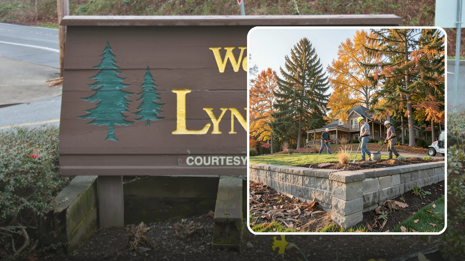 Concrete Block Retaining Wall in Lynnwood, Snohomish County, WA - A durable, cost-effective retaining wall built from manufactured concrete blocks engineered to hold back sloped soil across...