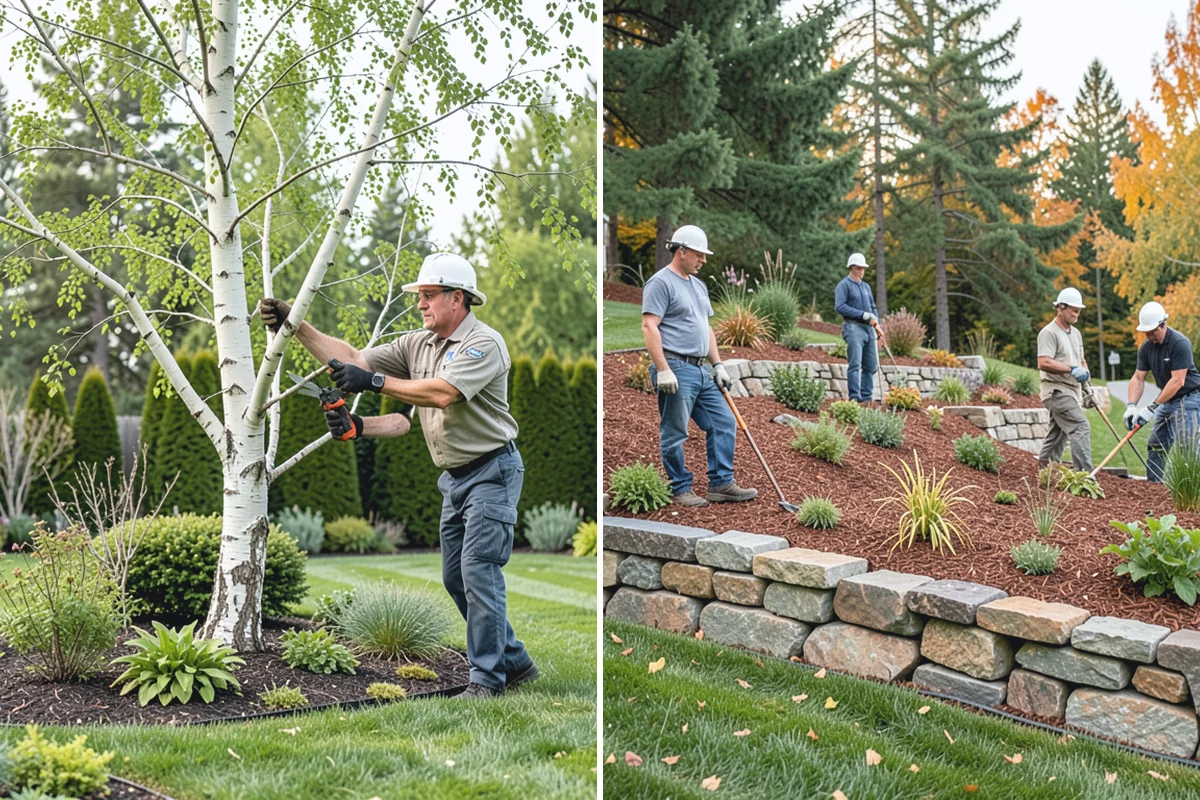 Concrete Block Retaining Wall in Medina, King County, WA - Excavate and grade the slope