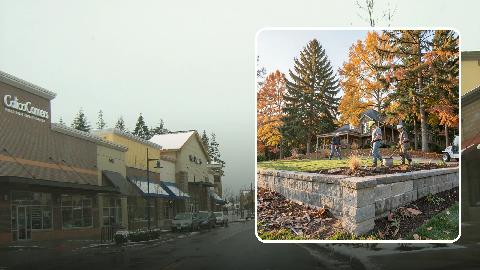Concrete Block Retaining Wall in Mill Creek, Snohomish County, WA - A durable, cost-effective retaining wall built from manufactured concrete blocks engineered to hold back sloped soil across...